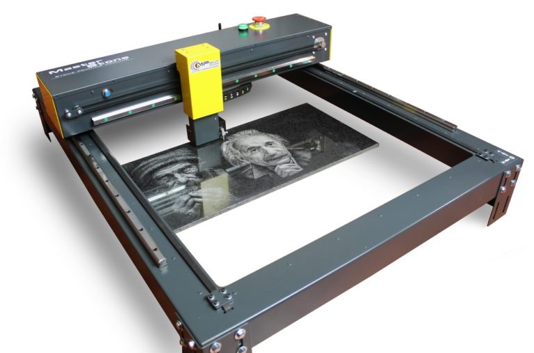 MPrint Master Stone impact engraving machine for portrait engraving on granite and headstones