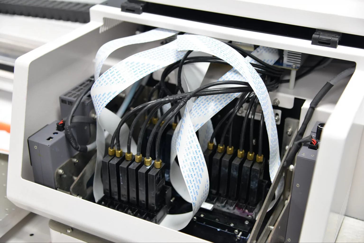 Internal technical view of MPrint UV printer 6090